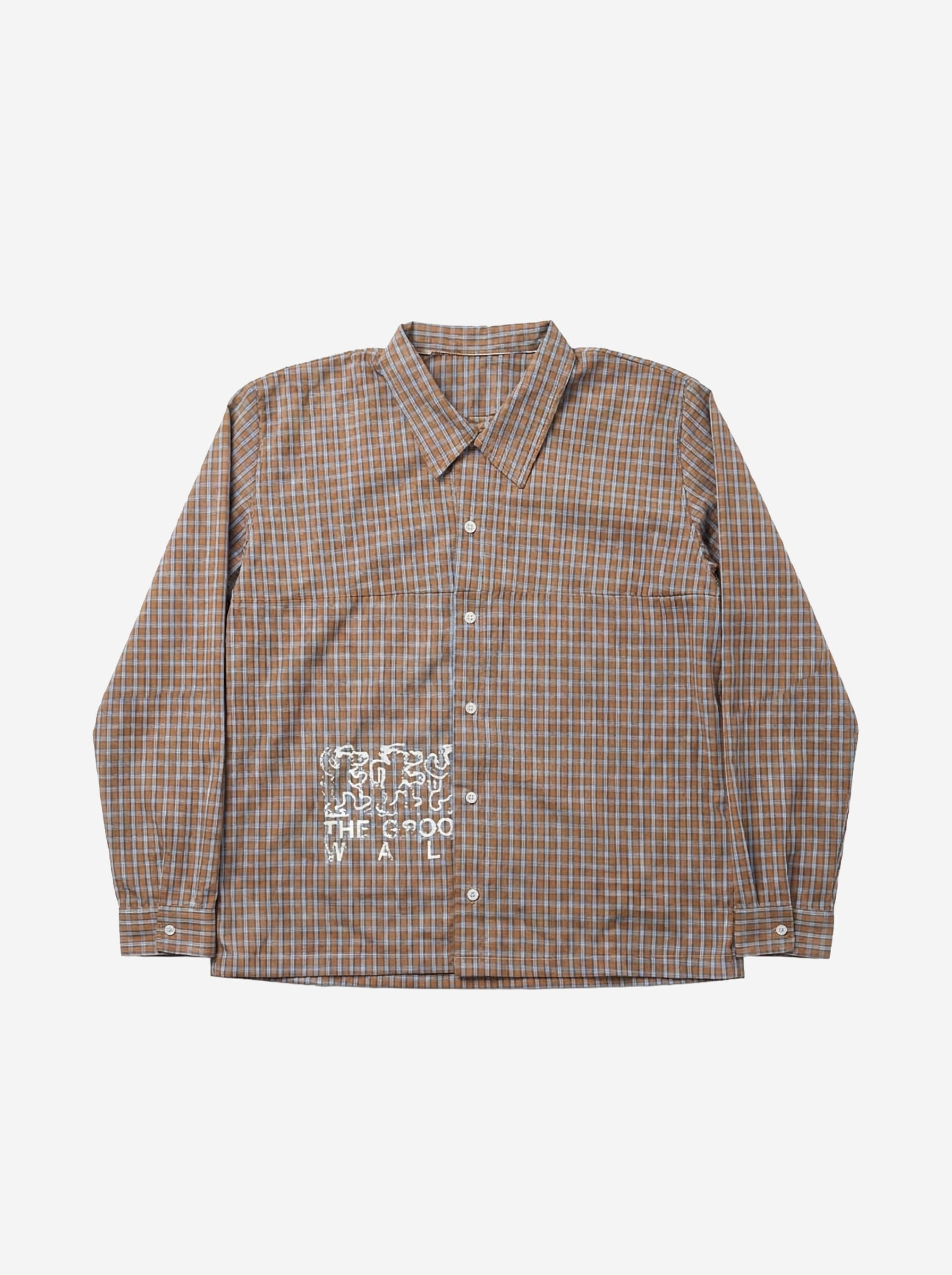 CAMISA NARANJA/CELESTE - Image 1